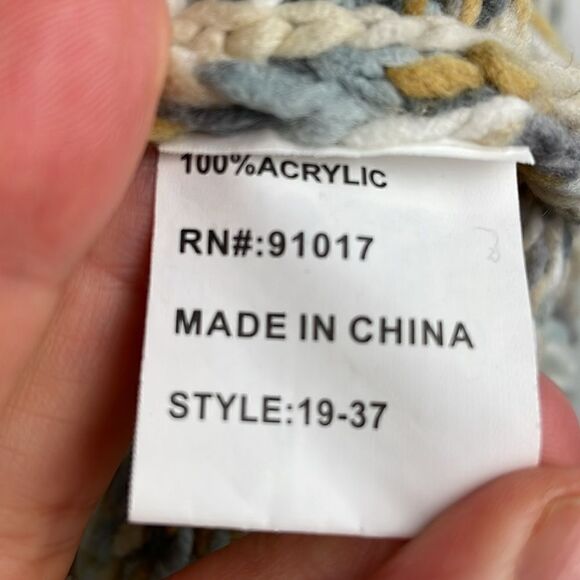 Solitaire Chunky Boho Pull Over Turtleneck Sweater size Small - Picture 8 of 10